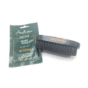 Wild Willies Beard Care Set - Brush & Shea Moisture Beard Wash